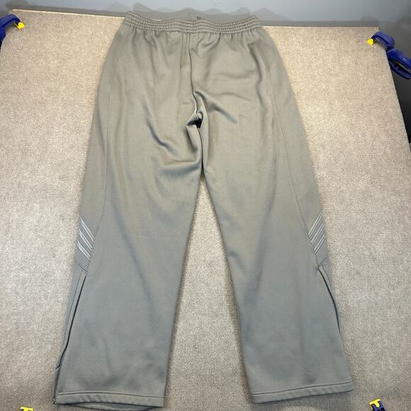 NC State Wolfpack Sweatpants Mens 2XL Gray Adidas ClimaWarm Ankle Zip Warmup 33" - Picture 10 of 10